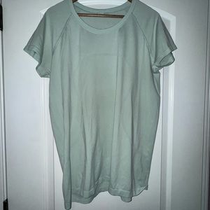 Lululemon swiftly tech short sleeve shirt light green size 18